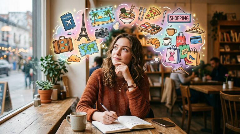 Person thinking about travel food 202605221139